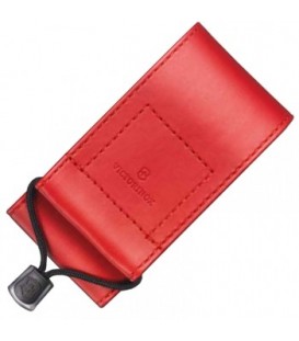 Чехол для ножей Victorinox (91-93мм, 5-8 слоев) на липучке, кож. зам., красный 4.0481.1