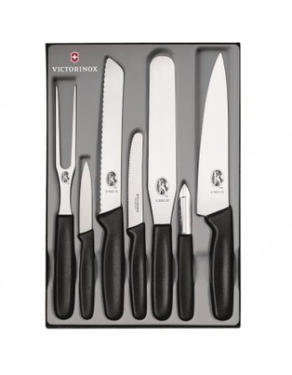 Набор кухонных ножей Victorinox (7 предметов), черный 5.1103.7 Набор кухонных ножей Victorinox (7 предметов), черный 5.1103.7
