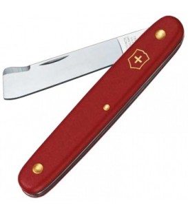 Нож складной, садовый Victorinox (100мм, 2 функции), красный 3.9020