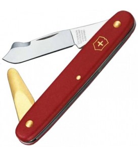Нож складной, садовый Victorinox (100мм, 3 функции), красный 3.9140