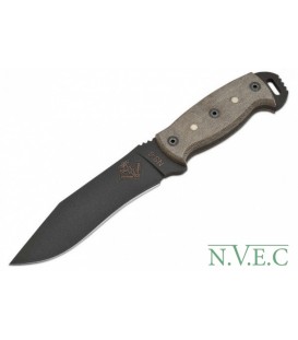 Нож Ontario NS6, черная микарта, свет. точки (09420BMF)
