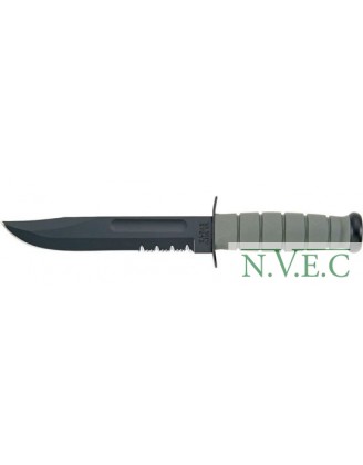 Нож KA-BAR Foliage Green Fighter длина клинка 17,78 см.