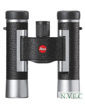 Бинокль Leica SilverLine 10х25комбинация кожа+серебристый корпус (водонепроницаемый,азотозаполненный)