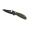 Нож Benchmade Griptilian Mini, черный, зеленая рукоять 555BKHGOD