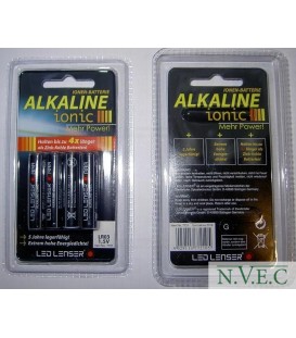 4 x AAA 1,5 V  Alkaline-ionic