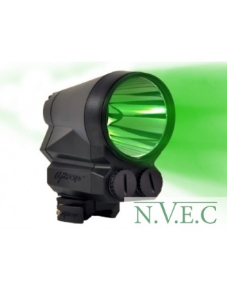 Фонарь подствольный  Lightforce PRED9X-green (дальность до 140мм) выносная кнопка, зарядное устройство, крепежный элемент