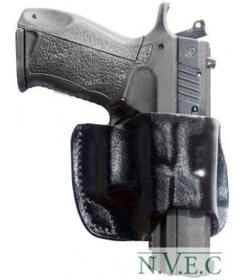 Кобура Front Line поясная компактная, кожа, для Glock 17, 22, 31 ц:черный