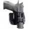 Кобура Front Line поясная компактная, кожа, для Glock 17, 22, 31 ц:черный