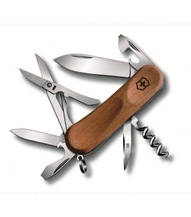 Нож складной, мультитул Victorinox EVOWOOD 14 (85мм, 12 функций), красный 2.3901.63