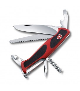 Нож складной, мультитул Victorinox RANGERGRIP 155 (130мм, 12 функций), красный 0.9563.WC