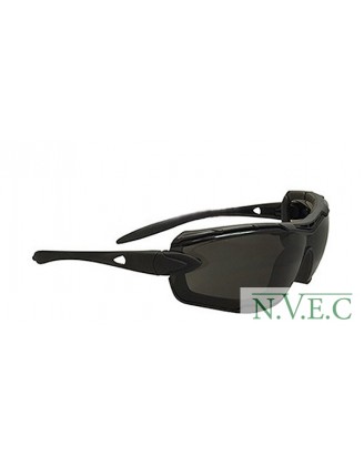Очки Swiss Eye Detection, 2 комплекта сменных линз, съемная пылевая защита, сменное гибкое оголовье. ц:черный