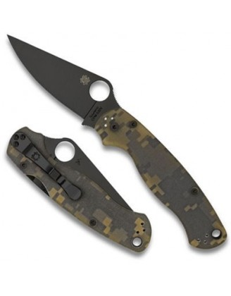 Нож Spyderco Para-Military 2, S30V, Camo, Black Blade