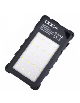 3 в 1 - Power Bank с солнечной панелью + фонарь + детектор валют DOCA D-S8000 (8000mAh), черный 3 в 1 - Power Bank с солнечной панелью + фонарь + детектор валют DOCA D-S8000 (8000mAh), черный