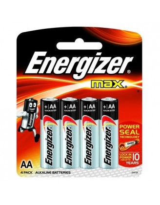 Элемент питания Energizer MAX + Power Seal LR6 (AA) BL4 - упаковка 4шт