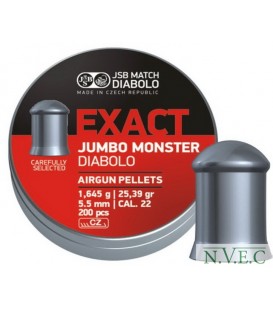 Пули пневматические JSB Exact Jumbo, 5,52 мм , 1,03 г, 500 шт/уп