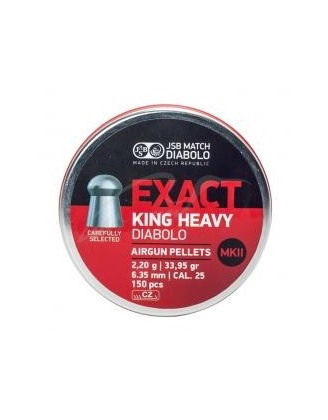 Пули пневматические JSB King Heavy MKII, 6,35 mm , 2,2 г, 150 шт/уп