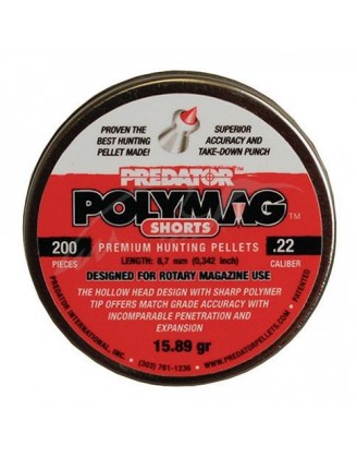 Пули пневматические JSB Polymag Shorts, 5,5 мм , 1,03 г, 200 шт/уп