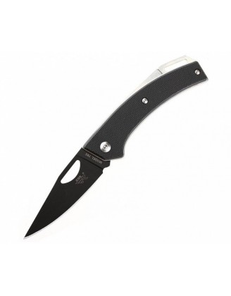 Нож Sanrenmu серии EDC, лезвие 66мм, рукоять - G10, клипса - крепление на ремень, цвет - черный