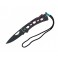 Нож Sanrenmu серии EDC, лезвие 67мм, рукоять - металл, цвет - черн./спектр, + темляк