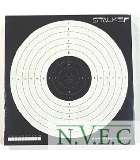 Мишень для пневматики логотип STALKER №17 170*170 мм картон