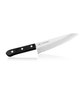 Нож Шеф Tojiro Western Knife, 180 мм, сталь VG10, 3 слоя, рукоять дерево (F-312)