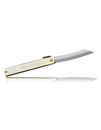 Нож складной Higonokami, 100 мм Hight carbon, рукоять белая (HKC-100SL)