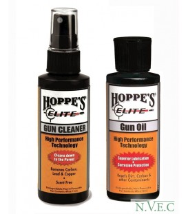 Комплект универсального и оружейноо масла Hoppe's Elite "Gun Oil" і "Gun Cleaner" 2х60 мл (E2CO)