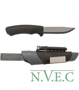 Нож Morakniv Bushcraft Survival, stainless steel, огниво, алмазное точило ц:черный/серый