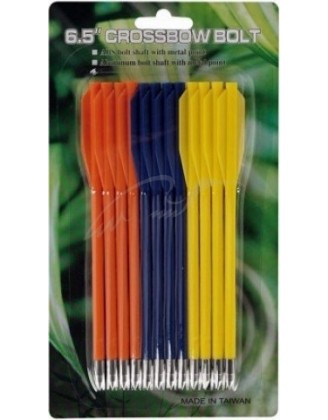 Стрелы для пист.арбалета Man Kung MK-PL-3C, пластик, 3 цвета ц:желтый, синий, оранжевый