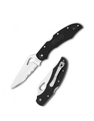 Нож Spyderco Byrd Cara Cara 2 Black , полусеррейтор