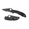 Нож Spyderco Delica 4 Plain/Serrated, Black Blade