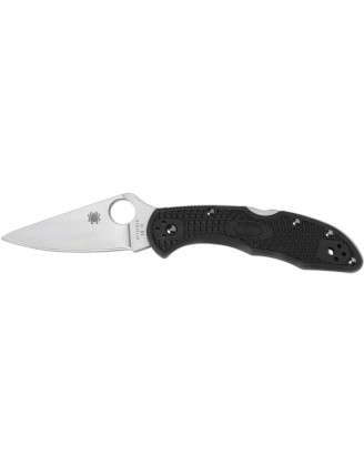 Нож Spyderco Delica Black FRN, Flat Graund