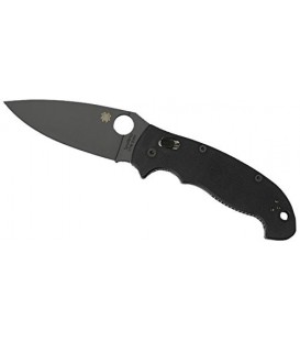 Нож Spyderco MANIX-2 XL Black Blade Plainedge