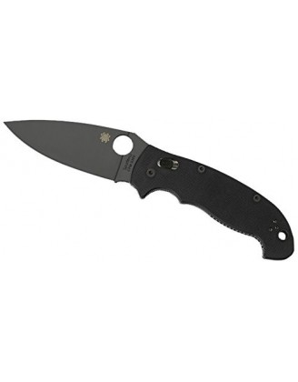 Нож Spyderco MANIX-2 XL Black Blade Plainedge