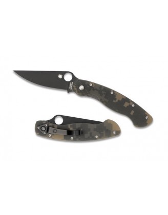 Нож Spyderco Military Black Blade, ц:camo