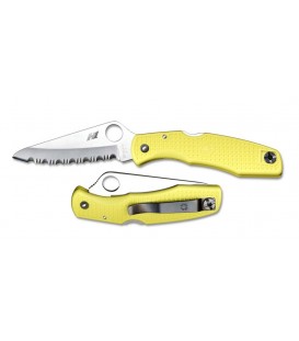 Нож Spyderco Pacific Salt, serrated, ц:жёлтый