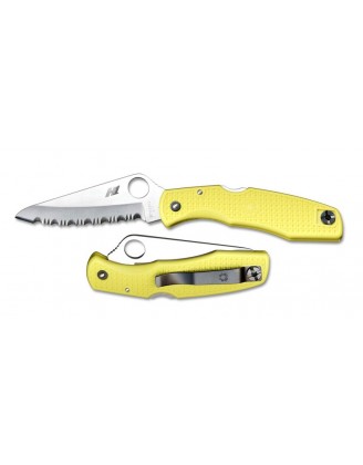 Нож Spyderco Pacific Salt, serrated, ц:жёлтый