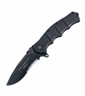 Нож Boker Plus AK-101 Black Blade, полусеррейтор