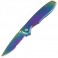 Складной нож TEKUT Fairy LK5035A (полная длина 17.1см, длина лезвия 7.4см), хамелеон