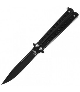 Нож бабочка Benchmade с классическим лезвием (длина: 22.5cm, лезвие: 10cm), черный
