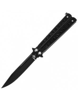 Нож бабочка Benchmade с классическим лезвием (длина: 22.5cm, лезвие: 10cm), черный Нож бабочка Benchmade с классическим лезвием (длина: 22.5cm, лезвие: 10cm), черный