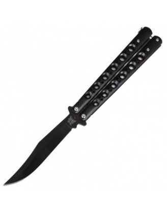 Нож бабочка Benchmade с кривым лезвием (длина: 24cm, лезвие: 10cm), черный Нож бабочка Benchmade с кривым лезвием (длина: 24cm, лезвие: 10cm), черный