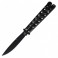 Нож бабочка Benchmade с лезвием лепесток (длина: 24cm, лезвие: 10cm), черный
