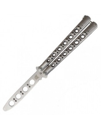 Нож бабочка тренировочный Benchmade (длина: 24cm, лезвие: 10.3cm), silver