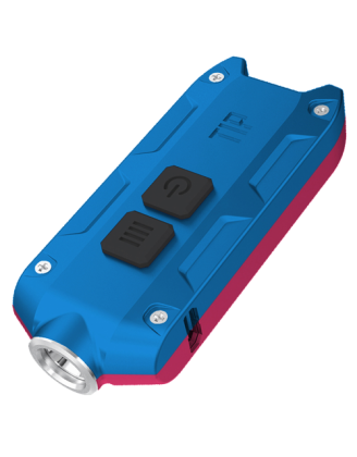 Фонарь Nitecore TIP Winter Edition (Cree XP-G2, 360 люмен, 4 режима, USB), красный/синий