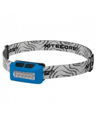 Фонарь налобный Nitecore NU10 (4xLED + RED LED, 160 люмен, 7 режимов, USB), синий