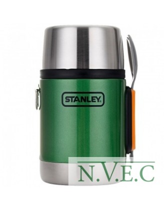 Термос для еды с ложкой Stanley Adventure SS (0.5 л) , стальной зеленый