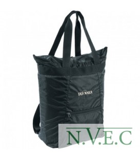 2 в 1 - сумка + рюкзак для покупок Tatonka Market Bag (22л), черная 2219.040