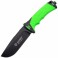Нож Ganzo G8012 (длина: 24см, лезвие: 11.5см) + чехол (стропорез + точилка + огниво), зеленый