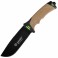 Нож Ganzo G8012 (длина: 24см, лезвие: 11.5см) + чехол (стропорез + точилка + огниво), песочный
